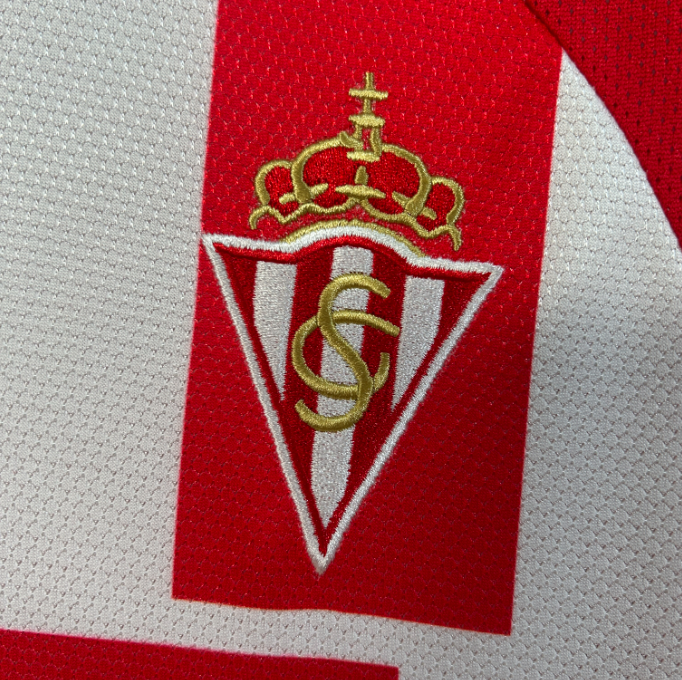 Camisa Sporting Gijon - Retrô | 08/09 - Tamanho da Casa
