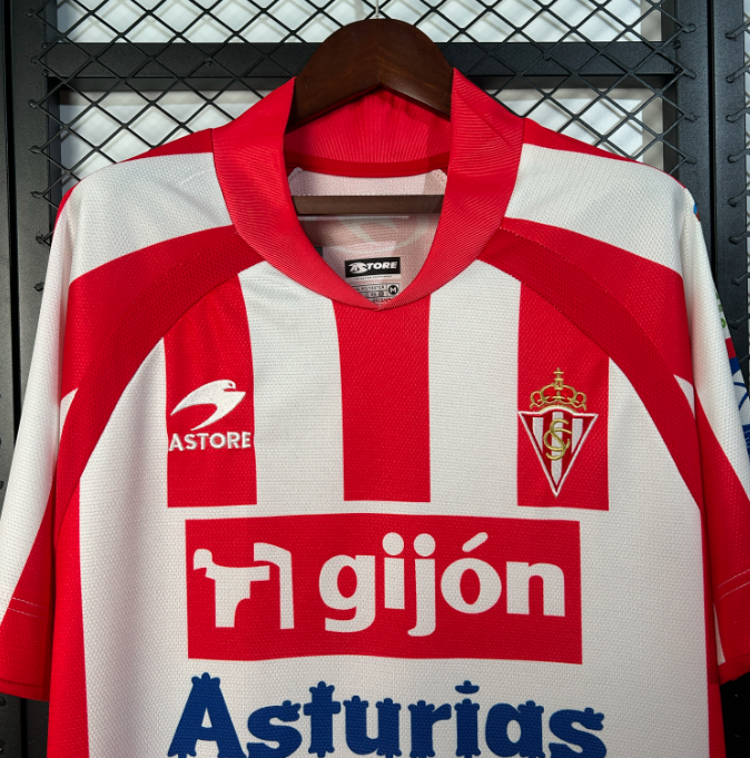 Camisa Sporting Gijon - Retrô | 08/09 - Tamanho da Casa