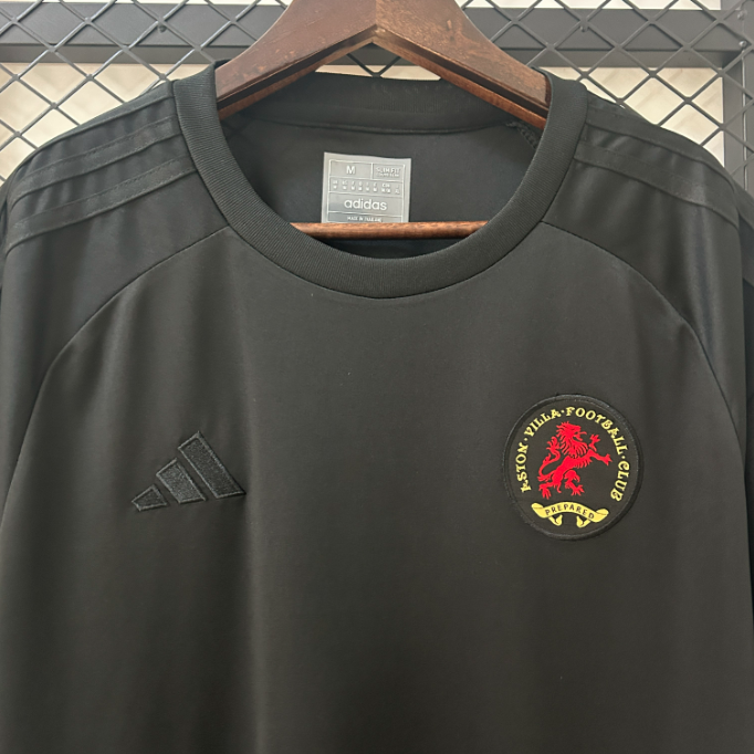 Camisa Aston Villa - Torcedor I 25/26 - Preta - 125º Aniversário