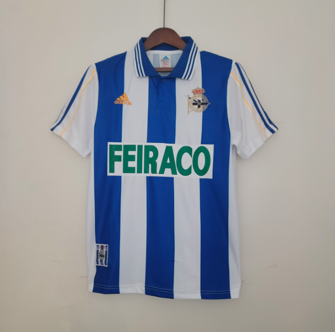 Camisa Deportivo de La Coruna - Retrô | 99/00 - (Casa)